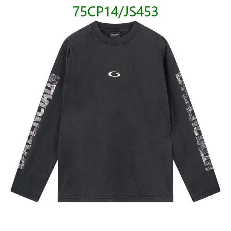 Balenciaga Long Sleeve Cotton T-Shirt - JS453 Crewneck Pullover