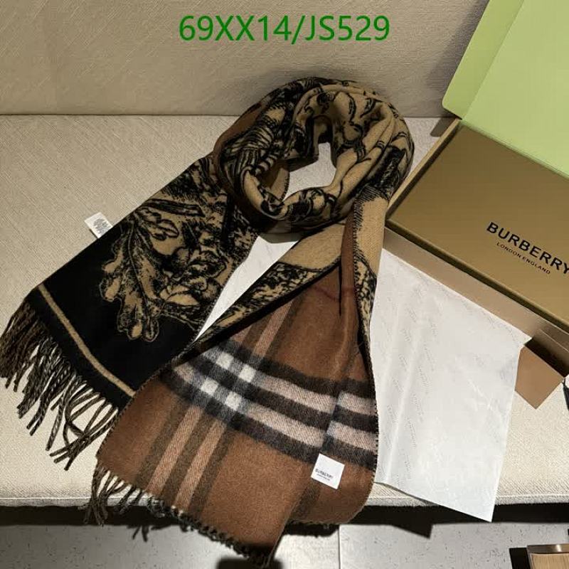 Burberry Cashmere Scarf, Classic Check and Floral Designs, 210 x 50 cm
