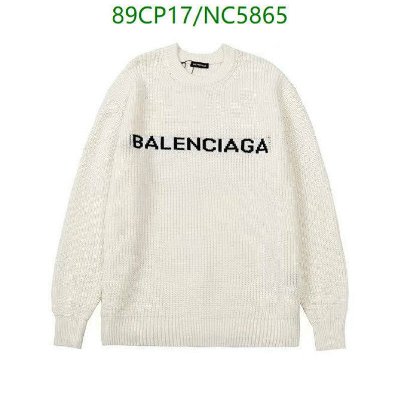 Balenciaga Wool Knit Sweater -  Embroidered Logo, Ribbed Trim -  Luxury Apparel