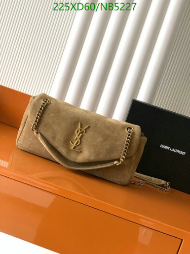 Saint Laurent Suede Medium Chain Bag, Genuine Leather, 26*14*7CM