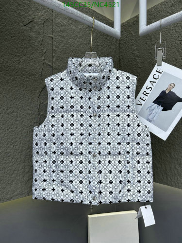 Chrome Hearts Padded Vest for Women - White Duck Down, Stylish and Warm