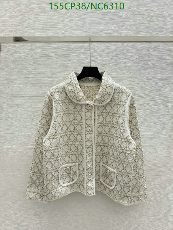 Dior Women's Ivory & Gold Knit Jacket, Size S-L, Elegant & Stylish Design