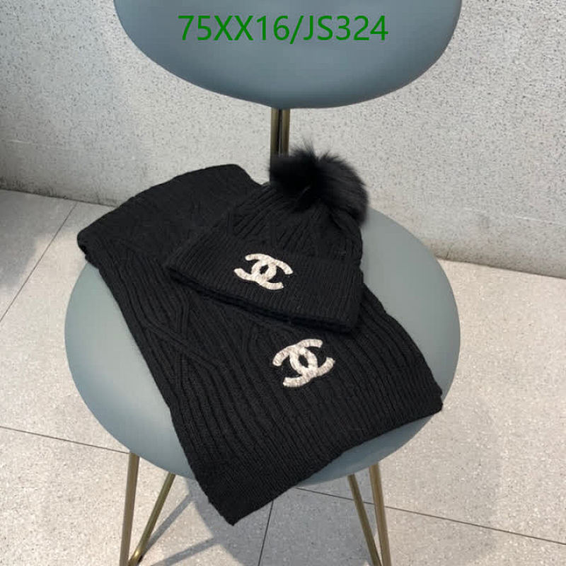 Elegant Cashmere Scarf and Hat Set with Iconic Logo - Warm and Stylish