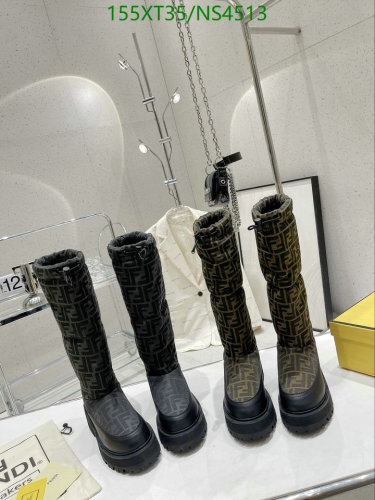 Fendi Women's FF Logo Padded Knee-High Boots Size EU35-41 Winter Essential