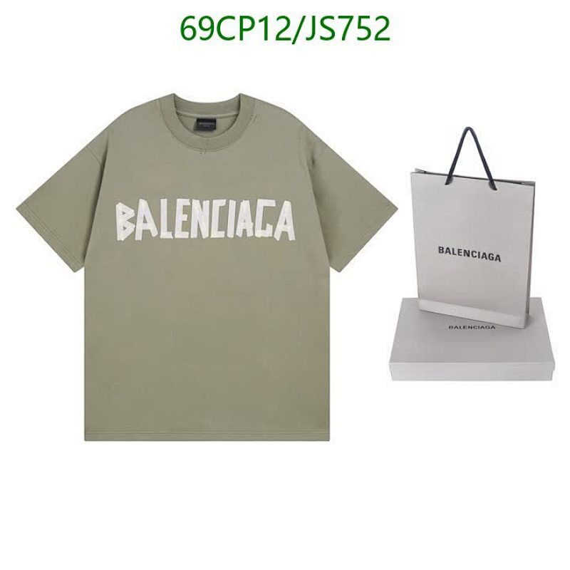 Balenciaga Logo Print Cotton T-Shirt - Casual Short Sleeve Tee for Men and Women
