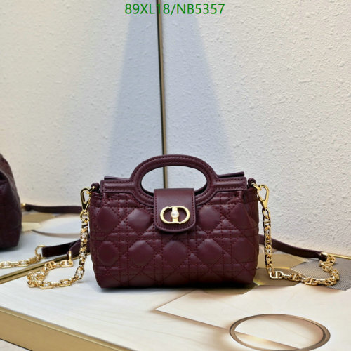 Elegant Quilted Leather Top Handle Bag with Chain Strap - 18.5x13x8.5CM