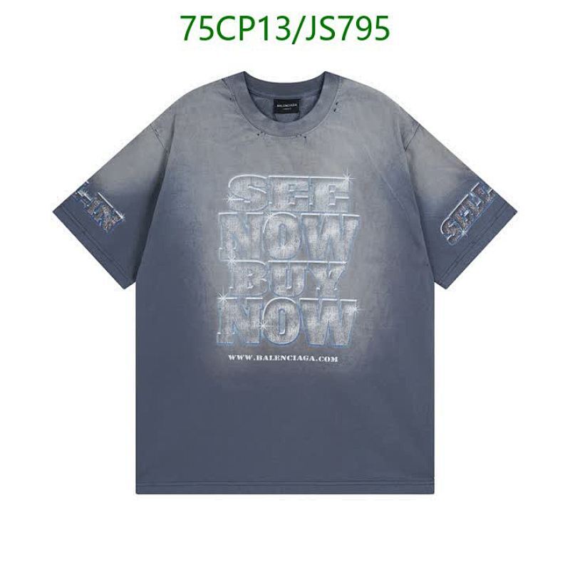 Balenciaga 'See Now Buy Now' Cotton T-Shirt - Distressed Finish, Casual Style