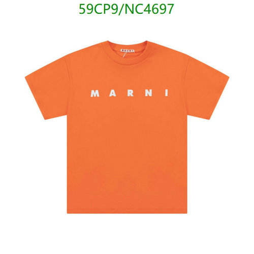 Marni Cotton T-Shirt With Logo Print - Stylish And Comfortable Orange Tee