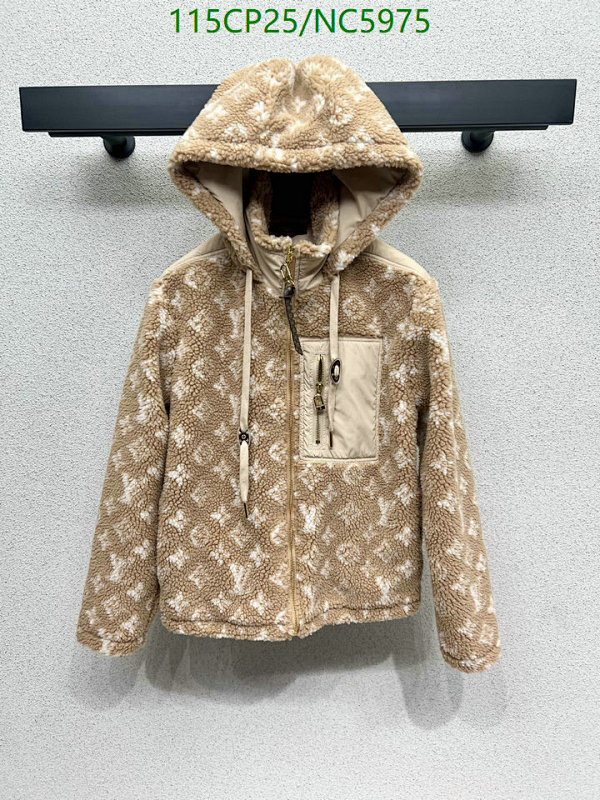 Louis Vuitton Monogram Fleece Jacket Lambswool Beige, Comfortable & Stylish