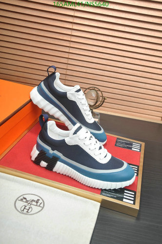 Hermès Men's Cowhide Leather Sneakers - Stylish and Comfortable (EU38-45)