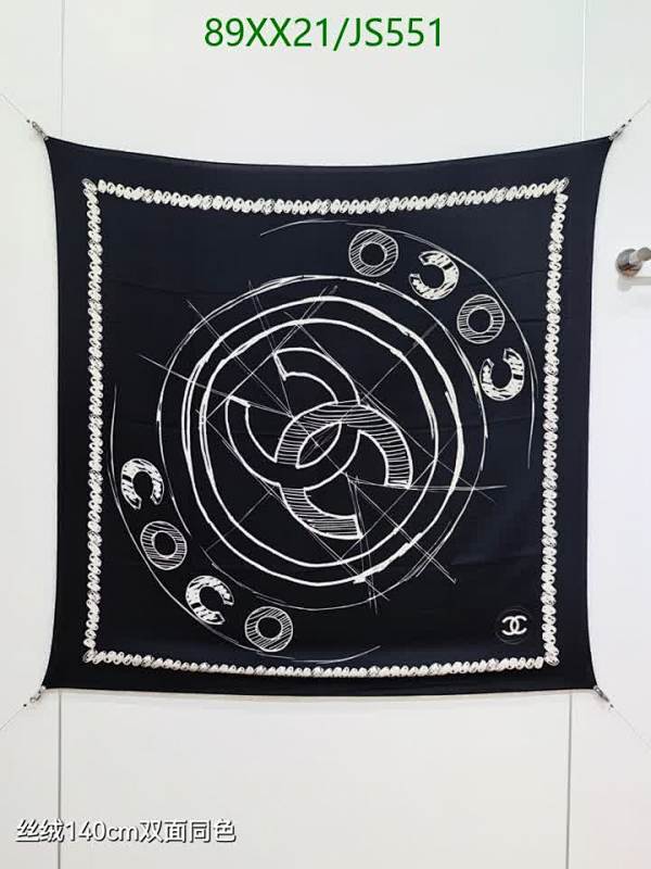 Elegant Chanel Black Cashmere and Silk Scarf - 140cm x 140cm,Timeless Design