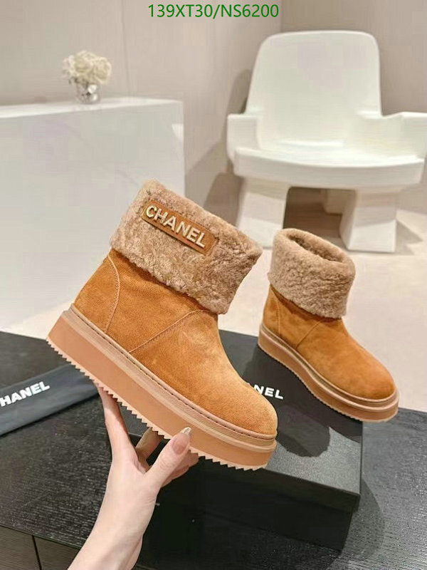 Chanel Women's Boots Wool Calfskin Platform Round Toe Ankle Winter Shoes