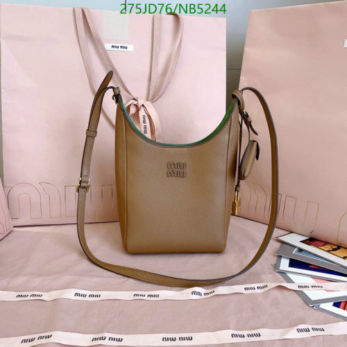 Miu Miu Leather Bucket Bag: Chic Shoulder Bag, 18*10*7cm, Model 5BE099 6 Miu Miu Leather Bucket Bag: Chic Shoulder Bag, 18*10*7cm, Model 5BE099