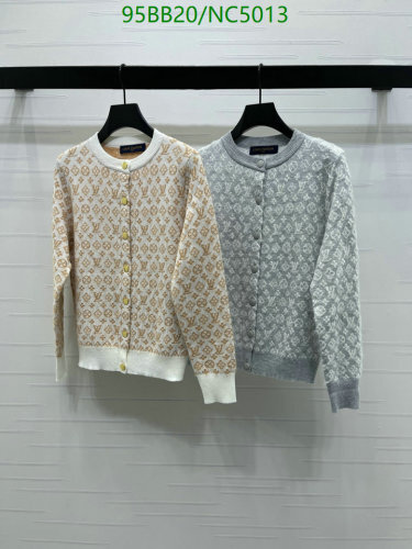 Louis Vuitton Women's Wool Cardigan with Signature Monogram Pattern, Sizes S-L