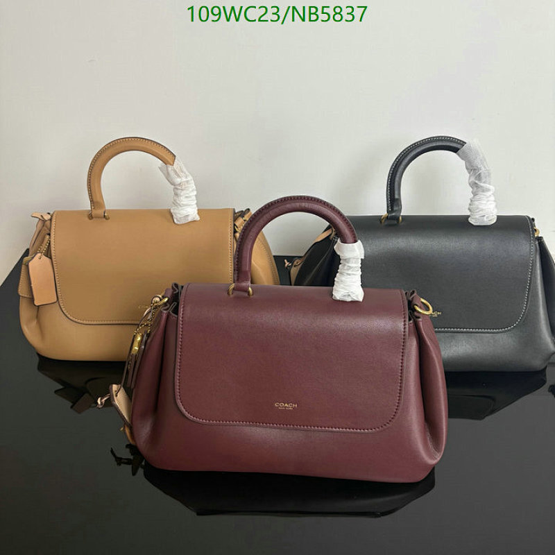 Coach Leather Satchel Bag, Top Handle Handbag, Crossbody Bag, 35.5*21*16CM