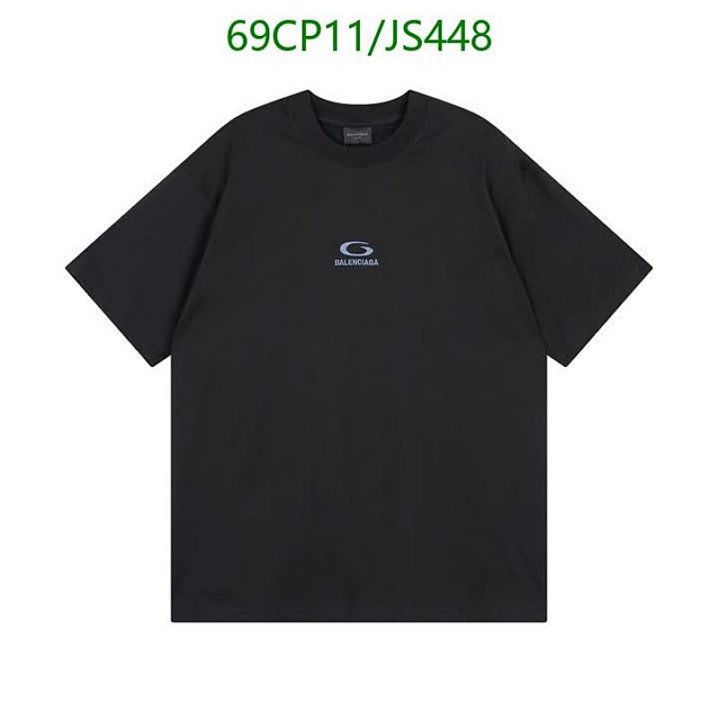 Balenciaga Cotton T-Shirt Short Sleeve Casual Tee Unisex Fashion Top