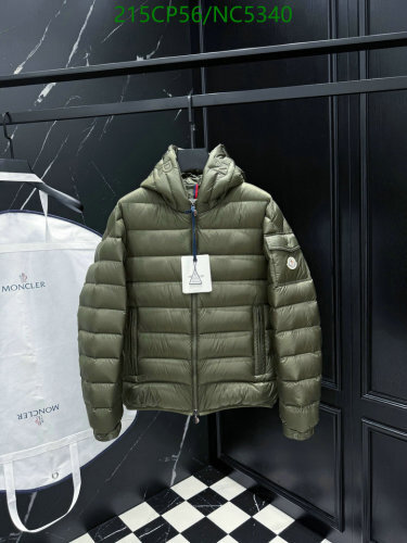 Moncler Men's Down Padded Jacket in Olive Green | Warm & Stylish Outerwear