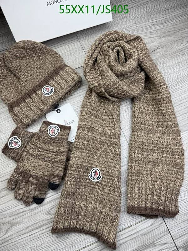 Moncler Knitted Scarf Set with Hat and Gloves - Warm Winter Accessories
