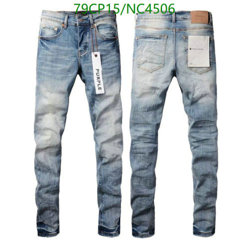 Purple Brand Men's Light Blue Wash Slim Fit Jeans Denim Pants - Sizes 30-36