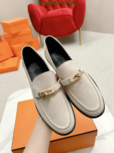 Hermès Women's Suede Loafers with Gold-Tone Hardware - Genuine Leather