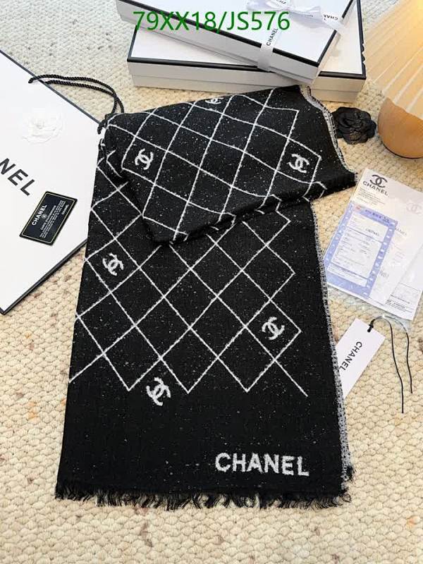 Elegant Chanel Wool Scarf - 195x70cm, Classic Design, Perfect Gift. Code: JS576 2 Elegant Chanel Wool Scarf - 195x70cm, Classic Design, Perfect Gift. Code: JS576