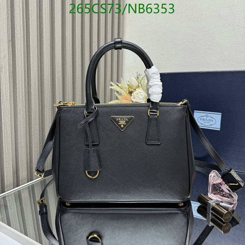Prada Galleria Saffiano Leather Mini Bag Black 1BA863 - 28x20x12cm
