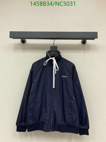 Miu Miu Navy Down Jacket Women's Outerwear Coat, Size S-L