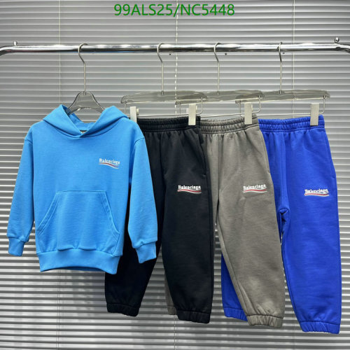 Balenciaga Kids' Cotton Blend Hoodie and Jogger Set - Comfortable & Stylish