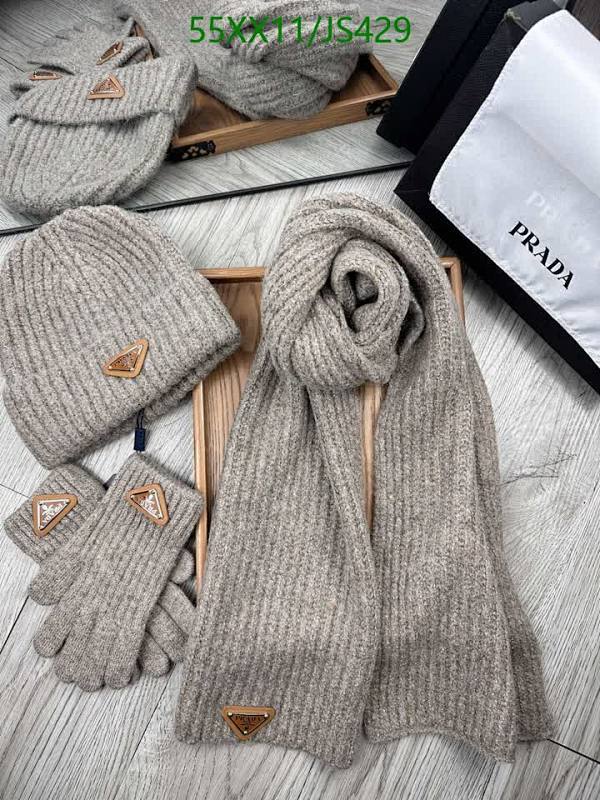 Prada Knitted Hat, Scarf, and Gloves Set - Stylish Winter Accessories