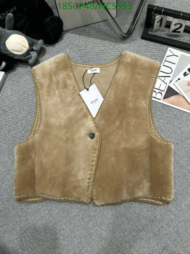 Celine Sleeveless Shearling Vest - Stylish and Comfortable Outerwear