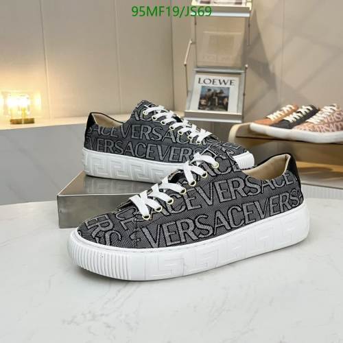 Versace Men's Canvas Sneakers with Sheepskin Lining, Size EU38-45 - JS69