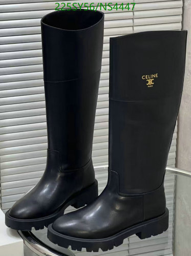 Celine Women's Black Leather Knee High Boots - EU 35-41