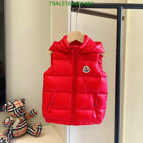 Moncler Kids Red Hooded Padded Vest - Warm and Stylish for Boys and Girls