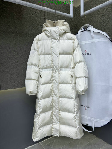 Moncler Women's White Goose Down Long Padded Winter Coat Jacket - Sizes 1-4