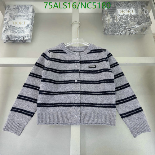 Miu Miu Kids Striped Wool Cardigan - Stylish & Comfortable, Sizes 110-160