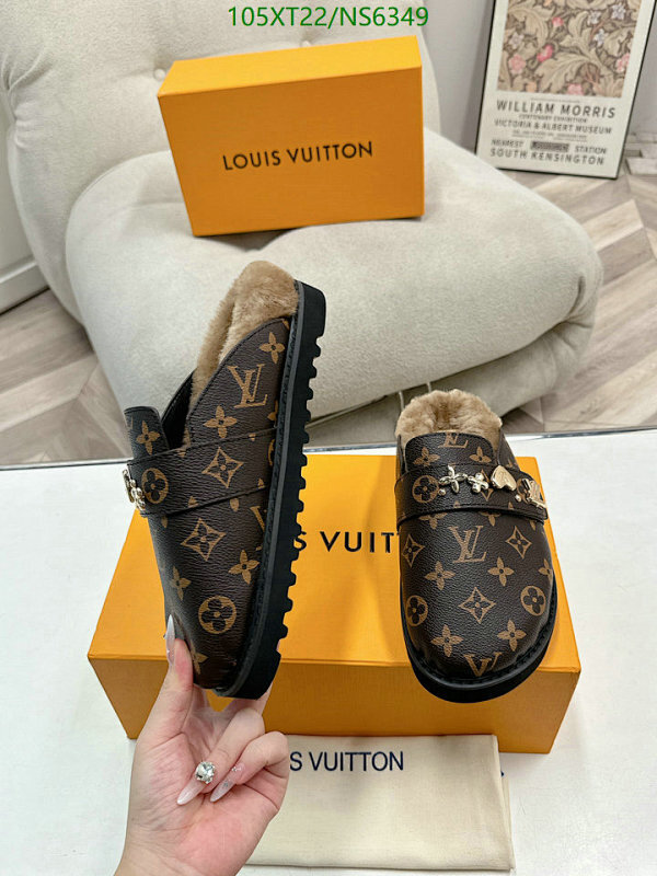 Louis Vuitton Monogram Furry Slipper, Wool Blend, Women's Size EU35-45 6 Louis Vuitton Monogram Furry Slipper, Wool Blend, Women's Size EU35-45