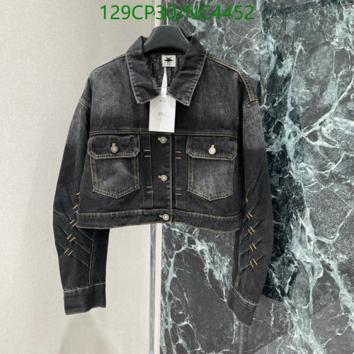 Dior Black Denim Jacket with Unique Sleeve Detailing - Women's Fashion