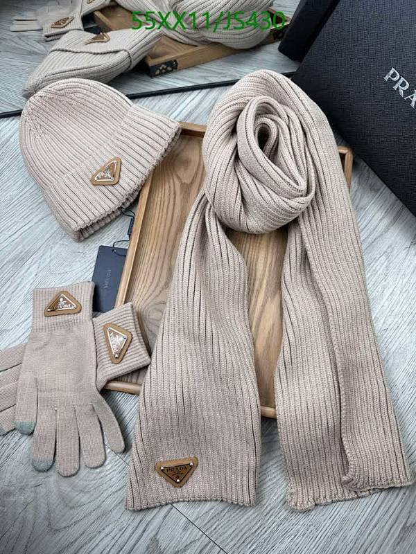 Prada Knitted Hat, Scarf, and Gloves Set - Stylish Winter Accessories