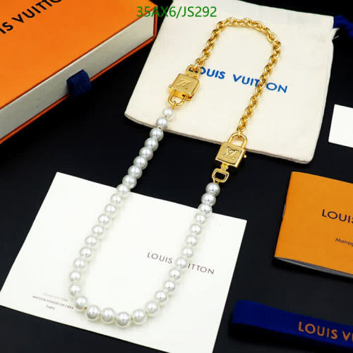 Louis Vuitton Pearl Necklace with Gold-Tone Hardware - Elegant and Timeless