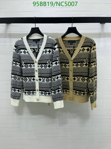 Louis Vuitton Women's Wool Cardigan with Unique Pattern, Size S-M-L