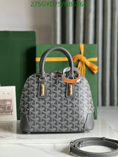 Goyard Handbag,23cm Dome Bag, Gray Goyardine Canvas, Perfect for Everyday