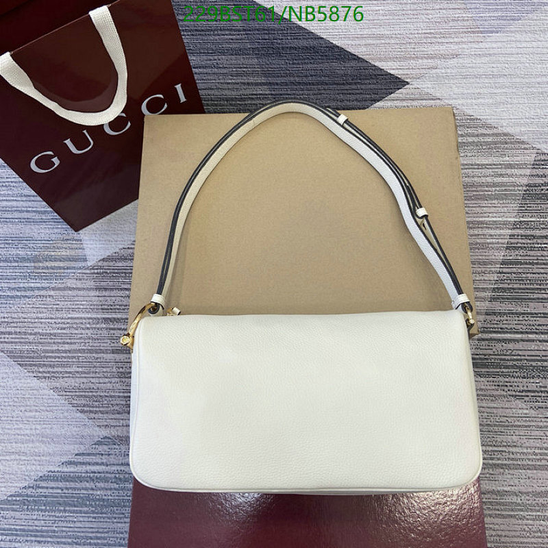 Gucci Shoulder Bag Ivory Leather, 31.5cm - Elegant & Versatile Style