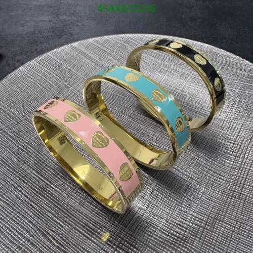 Tiffany & Co. Heart Tag Bangle - Stylish Enamel Bracelet for Women