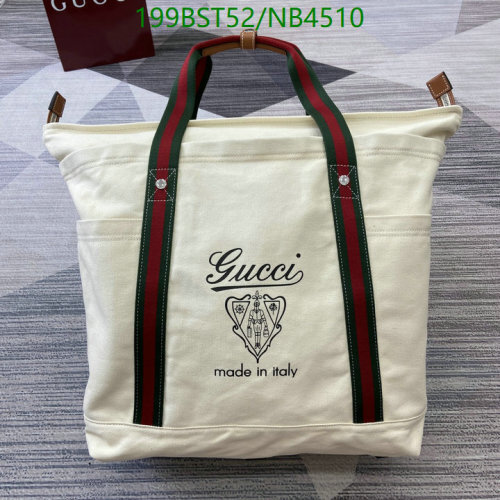 Gucci Large Tote Bag with Web Stripe - 39x45x19 cm - Model 816863