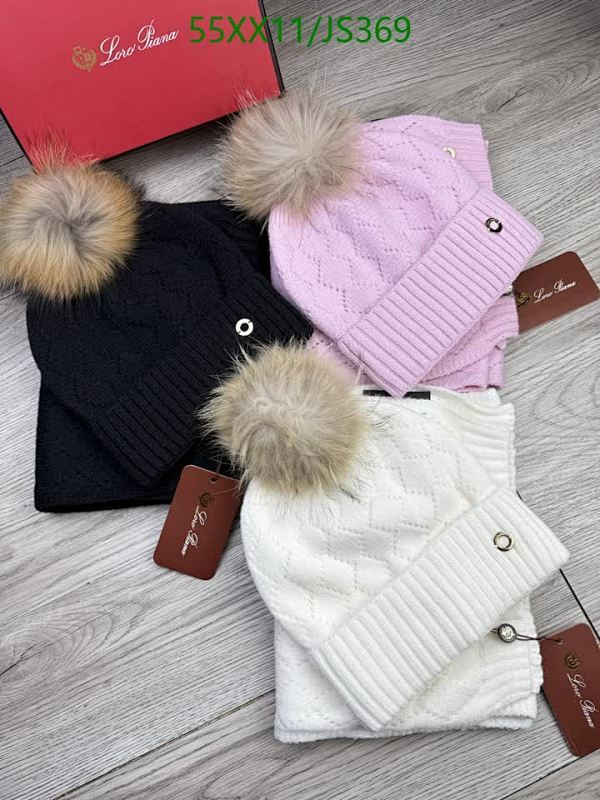 Loro Piana Wool Hats And Scarves Set, Winter Warm Knitted Beanies For Women