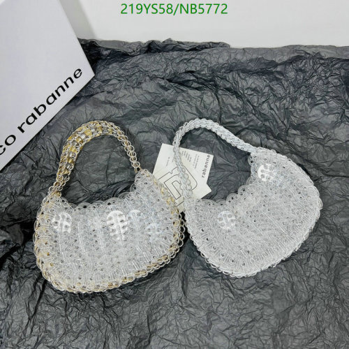 Paco Rabanne Metallic Sequin Embellished Shoulder Bag, 18 x 11 x 2.5 cm