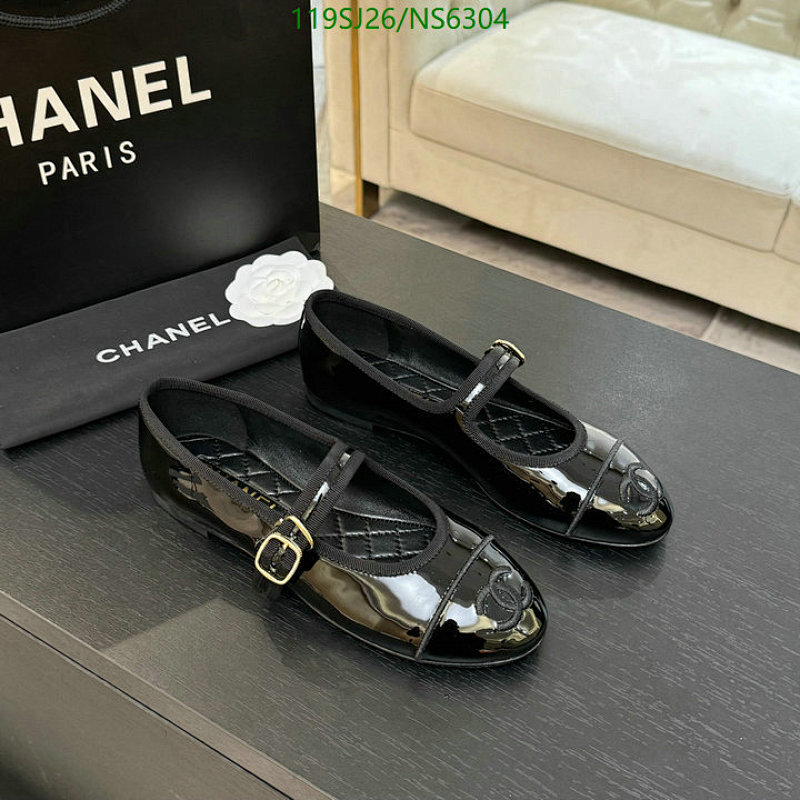 Chanel Women's Black Patent Leather Mary Jane Ballet Flats Shoes, Size 35-41