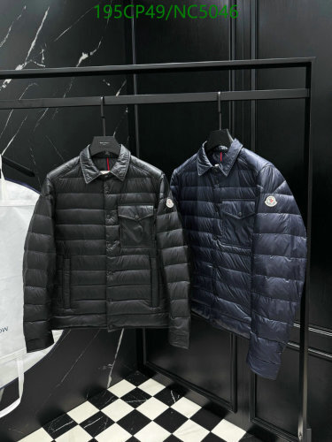 Moncler Men's Lightweight Down Jacket, Casual Shirt Style, Sizes 1-5