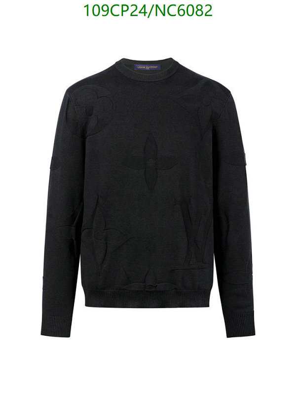 Louis Vuitton Black Monogram Jacquard Crewneck Sweater - Sizes S-XL 3 Louis Vuitton Black Monogram Jacquard Crewneck Sweater - Sizes S-XL