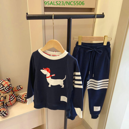 Thom Browne Kids' Navy Sweatshirt & Jogger Set with Signature Dog Motif